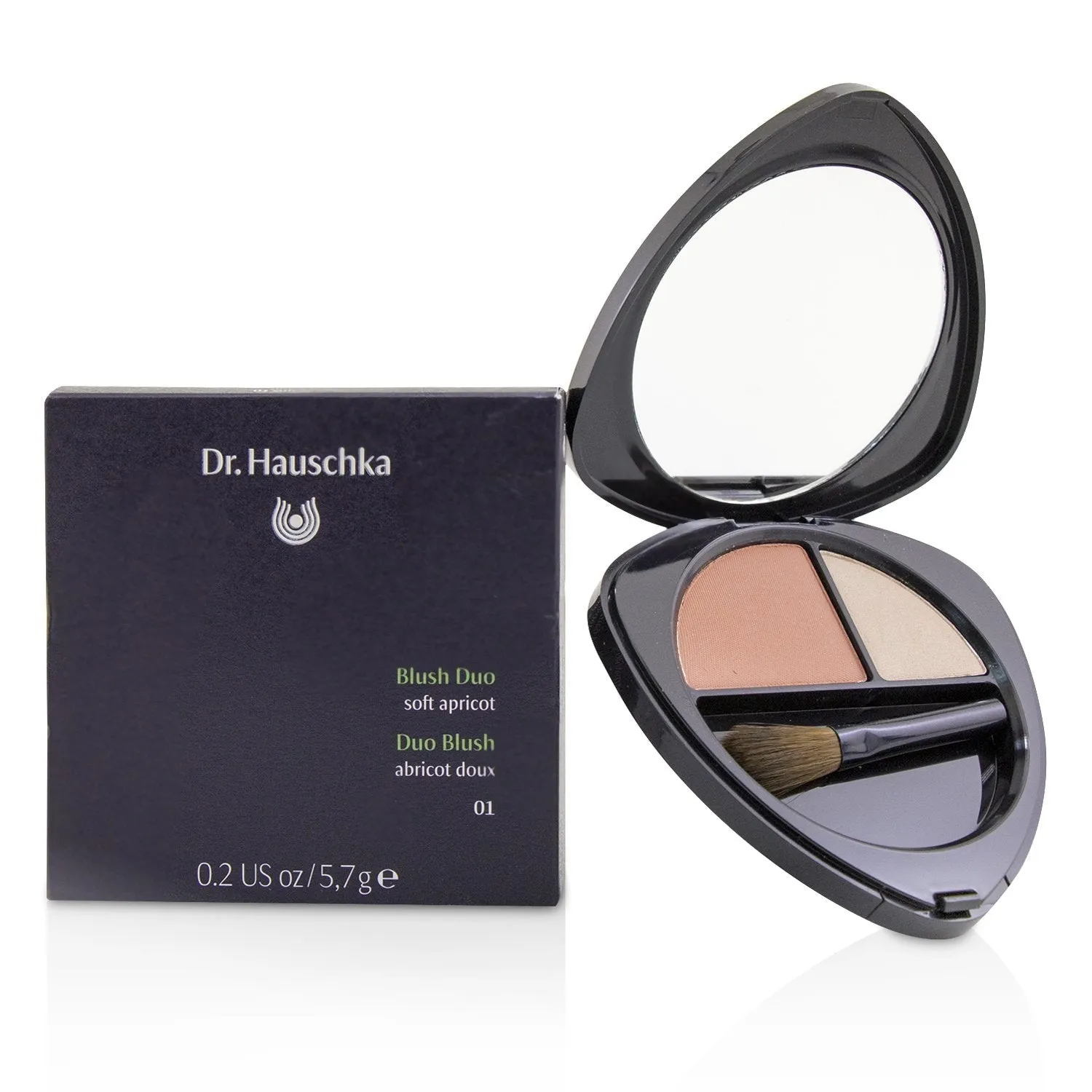 Dr. Hauschka Blush Duo - # 02 Dewy Peach  5.7g/0.2oz