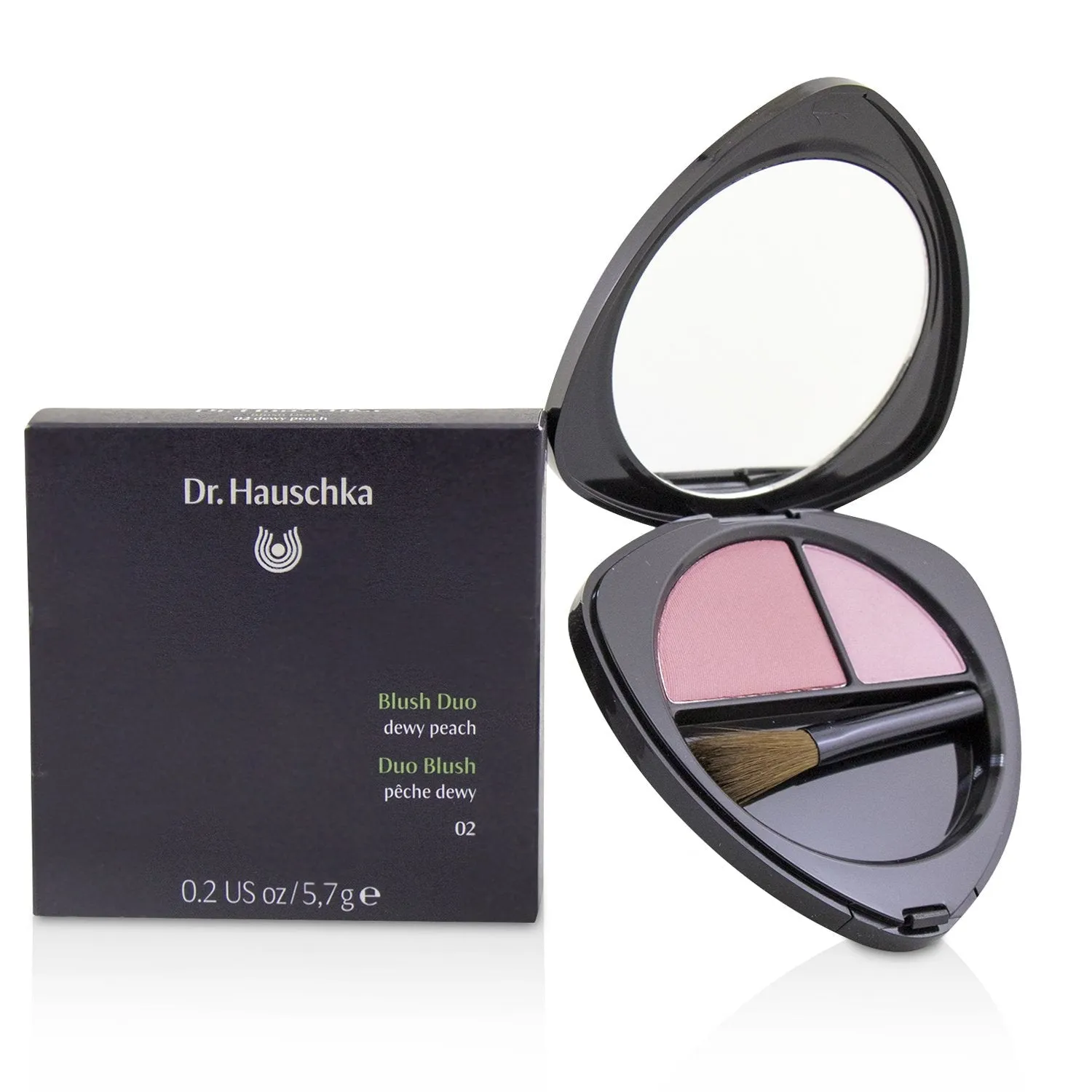 Dr. Hauschka Blush Duo - # 02 Dewy Peach  5.7g/0.2oz