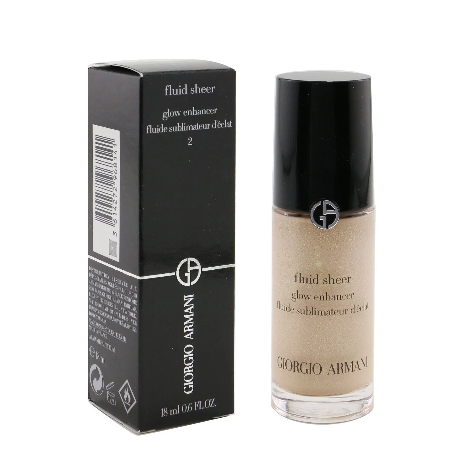 Giorgio Armani Fluid Sheer Glow Enhancer (Mini) - # 07 Light Pink  18ml/0.6oz