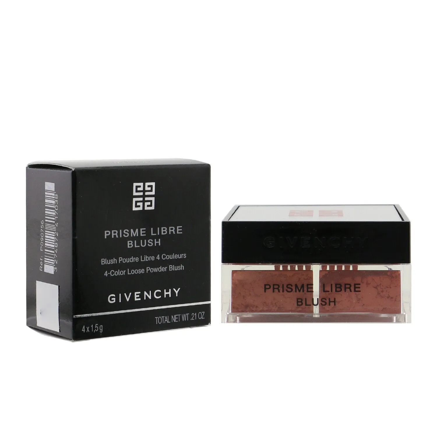 Givenchy Prisme Libre Blush 4 Color Loose Powder Blush - # 1 Mousseline Lilas (Pinkish Lilac)  4x1.5g/0.0525oz