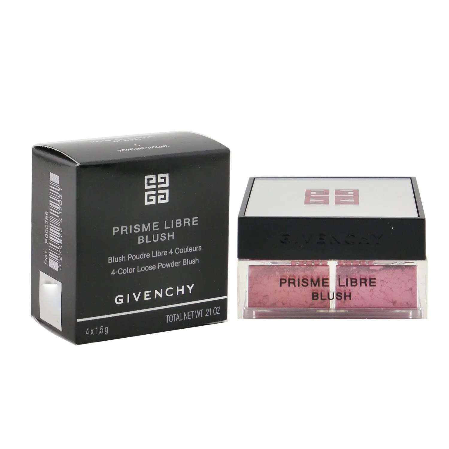 Givenchy Prisme Libre Blush 4 Color Loose Powder Blush - # 1 Mousseline Lilas (Pinkish Lilac)  4x1.5g/0.0525oz