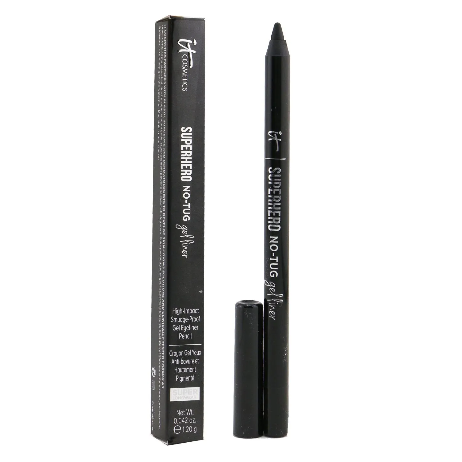 IT Cosmetics Superhero No Tug Sharpenable Gel Eyeliner Pencil - # Magical Slate (Smoky Metallic Charcoal)  1.2g/0.042oz