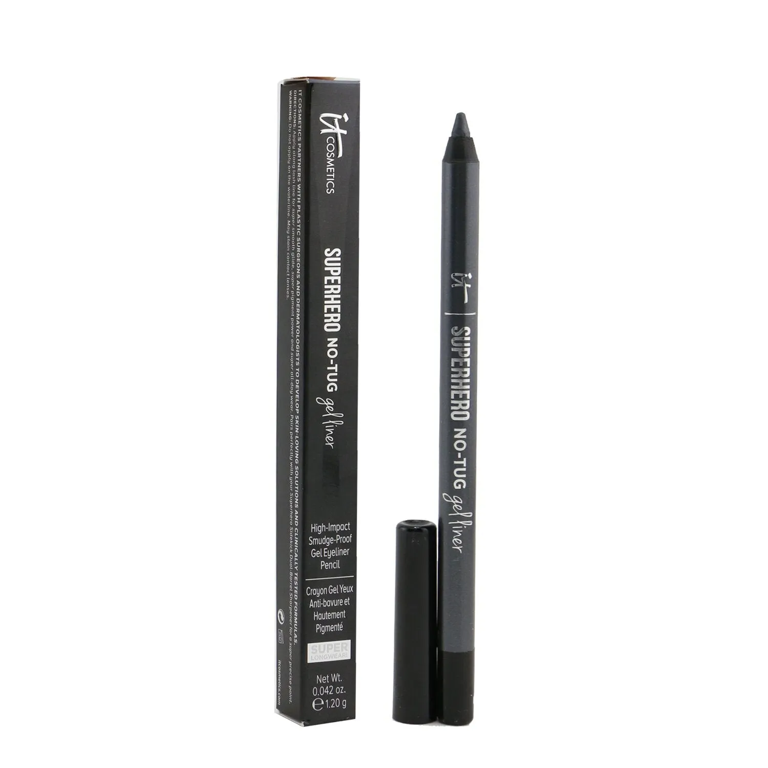 IT Cosmetics Superhero No Tug Sharpenable Gel Eyeliner Pencil - # Magical Slate (Smoky Metallic Charcoal)  1.2g/0.042oz
