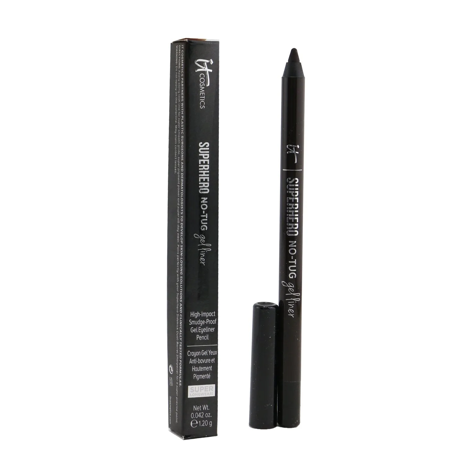 IT Cosmetics Superhero No Tug Sharpenable Gel Eyeliner Pencil - # Magical Slate (Smoky Metallic Charcoal)  1.2g/0.042oz