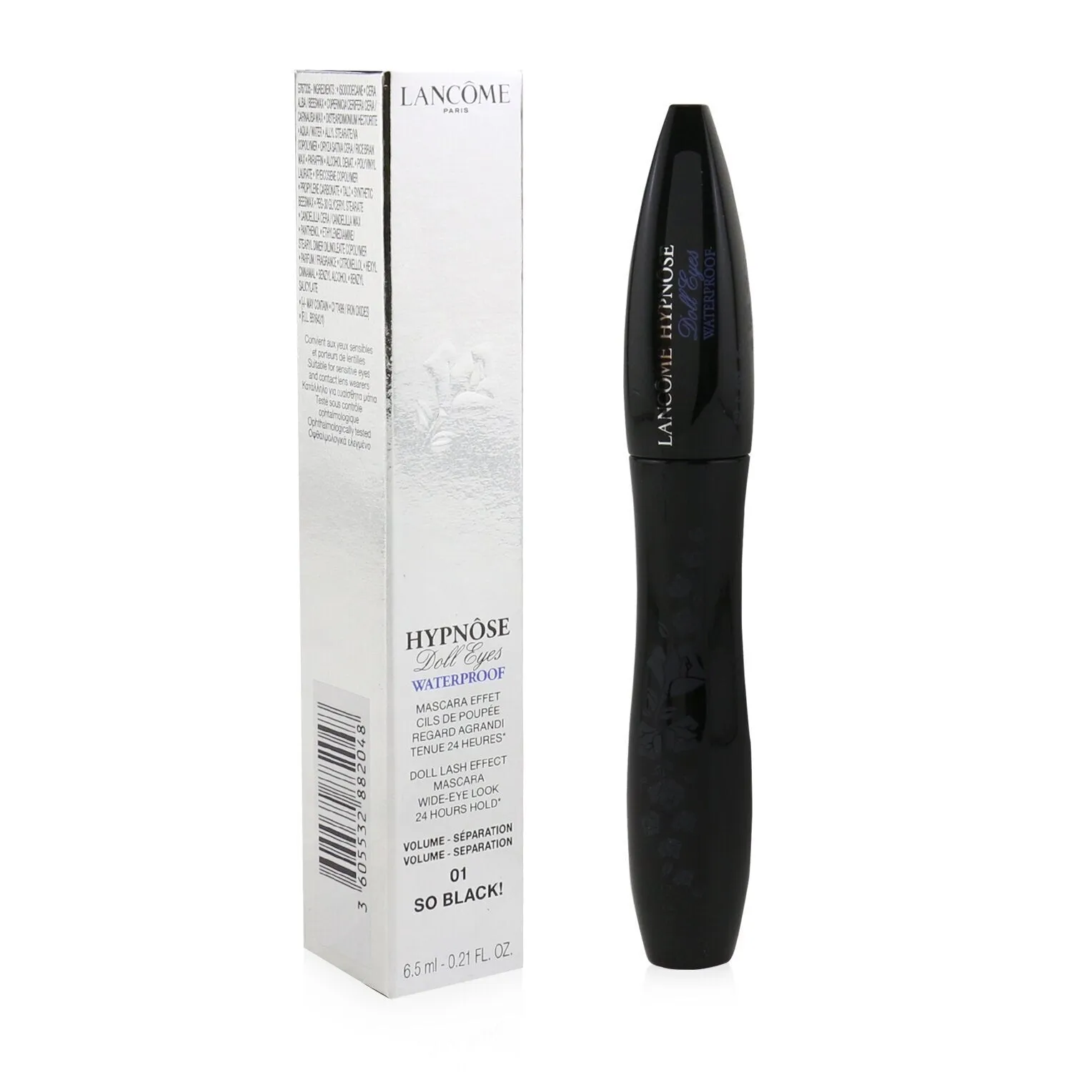 Lancome Hypnose Doll Eyes Waterproof Mascara - # 01 So Black!  6.5ml/0.21oz