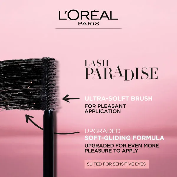 Lash Paradise 24 Hour. Volumizing and Lengthening Black Mascara- Washable