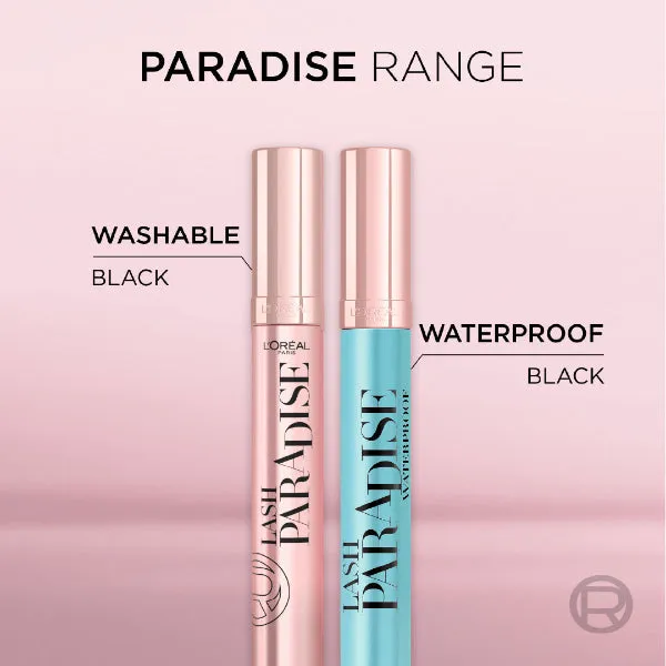 Lash Paradise 24 Hour. Volumizing and Lengthening Black Mascara- Washable
