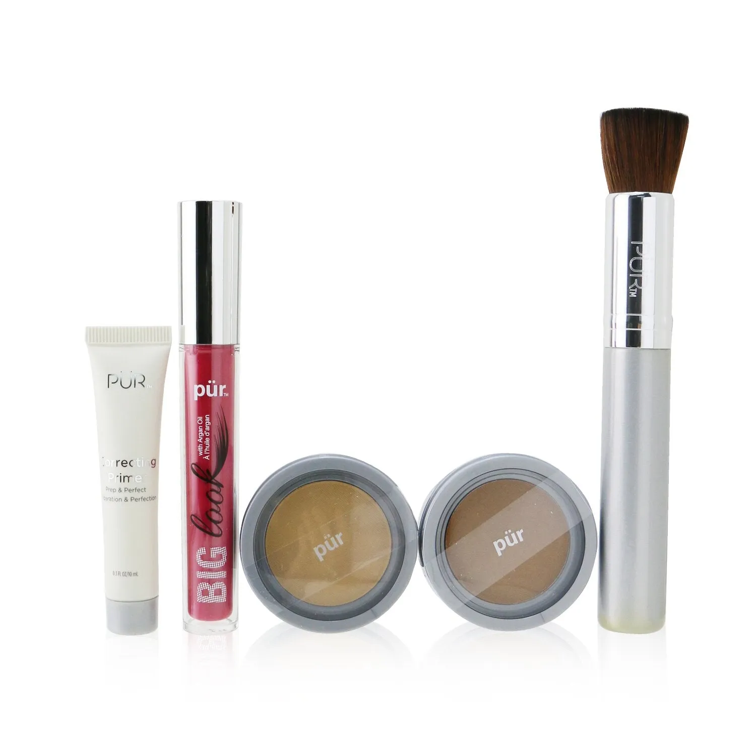 PUR (PurMinerals) Best Sellers Kit (5 Piece Beauty To Go Collection) (1x Primer. 1x Powder. 1x Bronzer. 1x Mascara. 1x Brush) - # Tan  5pcs