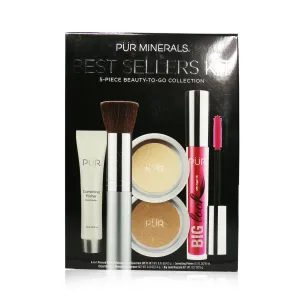 PUR (PurMinerals) Best Sellers Kit (5 Piece Beauty To Go Collection) (1x Primer. 1x Powder. 1x Bronzer. 1x Mascara. 1x Brush) - # Tan  5pcs
